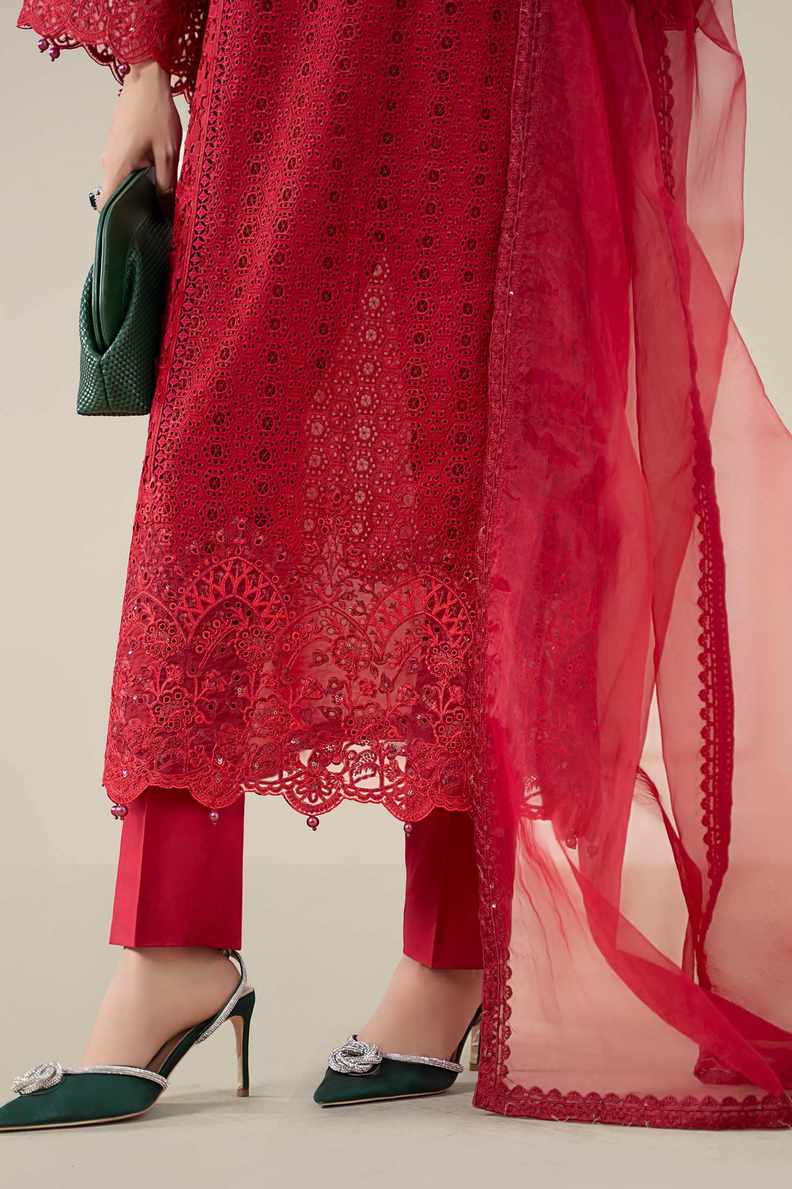 Maria B | Luxury Winter Pret 25 | DW-EF25-08-Red