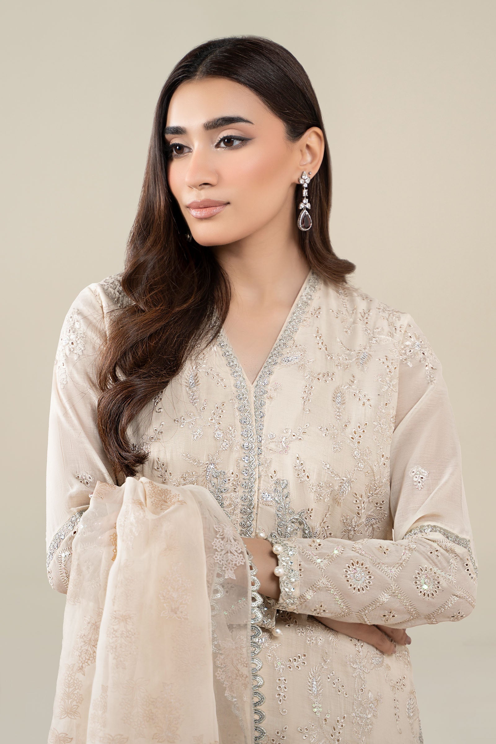 Maria B | Pre Fall 25 | Paper Cotton Suit 17 - Official Maria B - Agha Fabrics UK