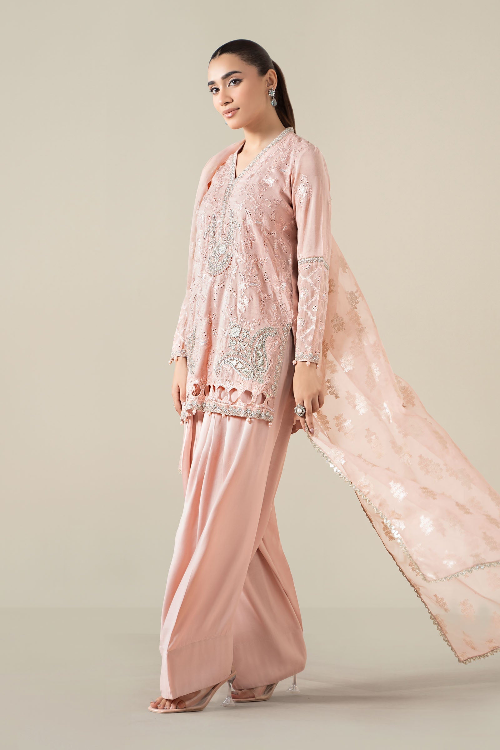 Maria B | Pre Fall 25 | Paper Cotton Suit 17 - Official Maria B - Agha Fabrics UK