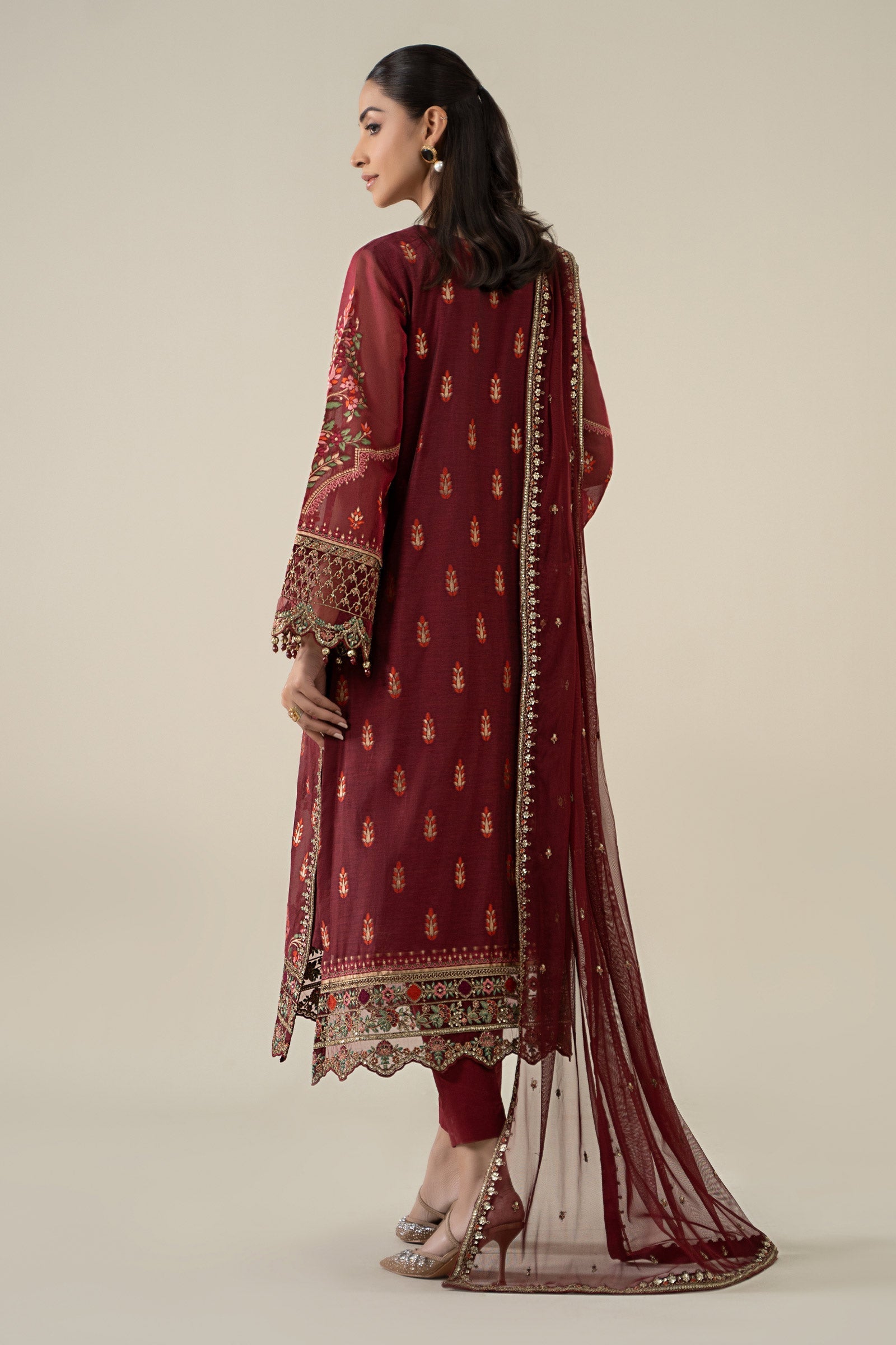 Maria B | Pre Fall 25 | Jacquard Suit 21 - Official Maria B - Agha Fabrics UK