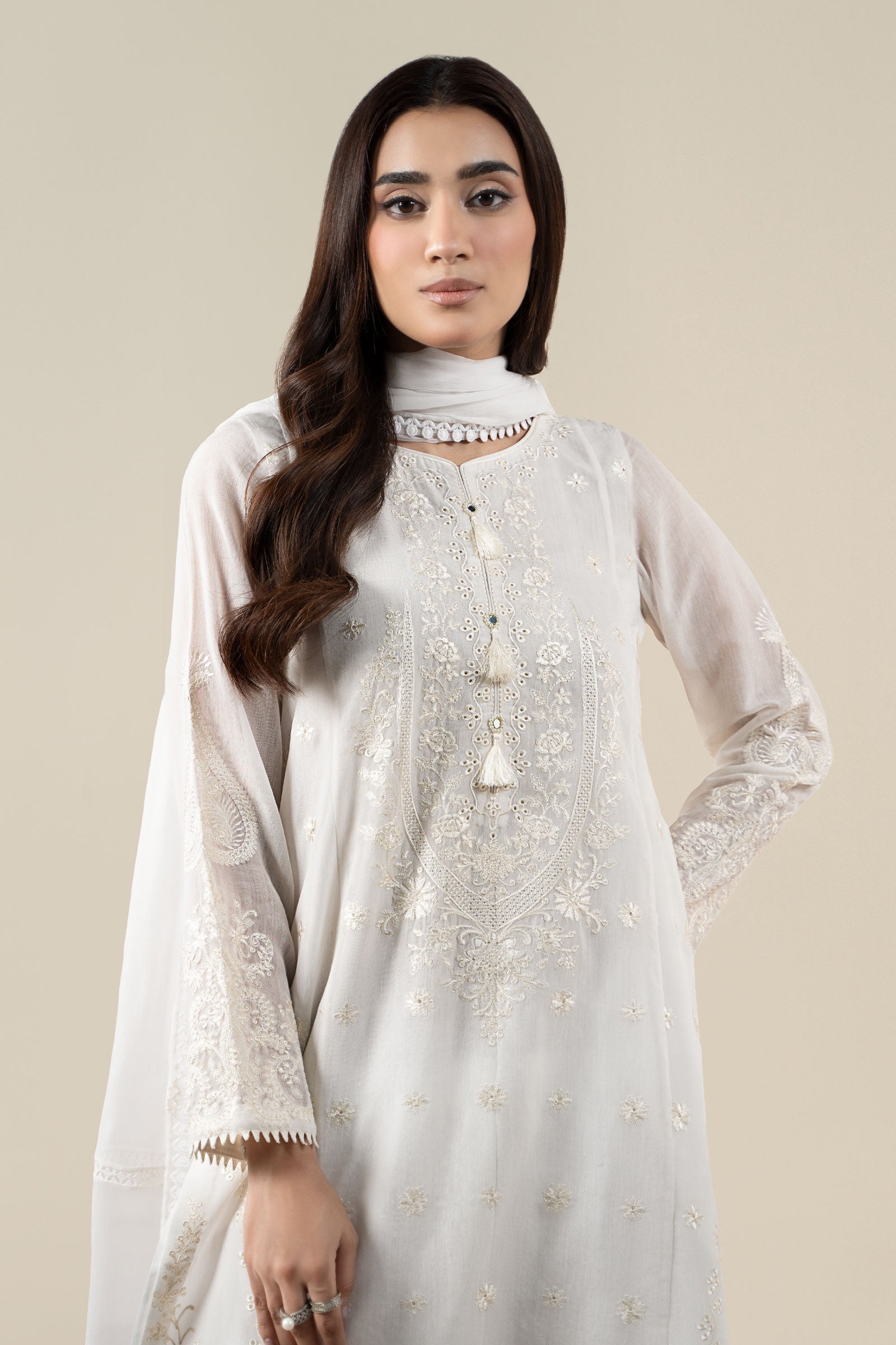 Maria B | Pre Fall 25 | Paper Cotton Suit 07 - Official Maria B - Agha Fabrics UK