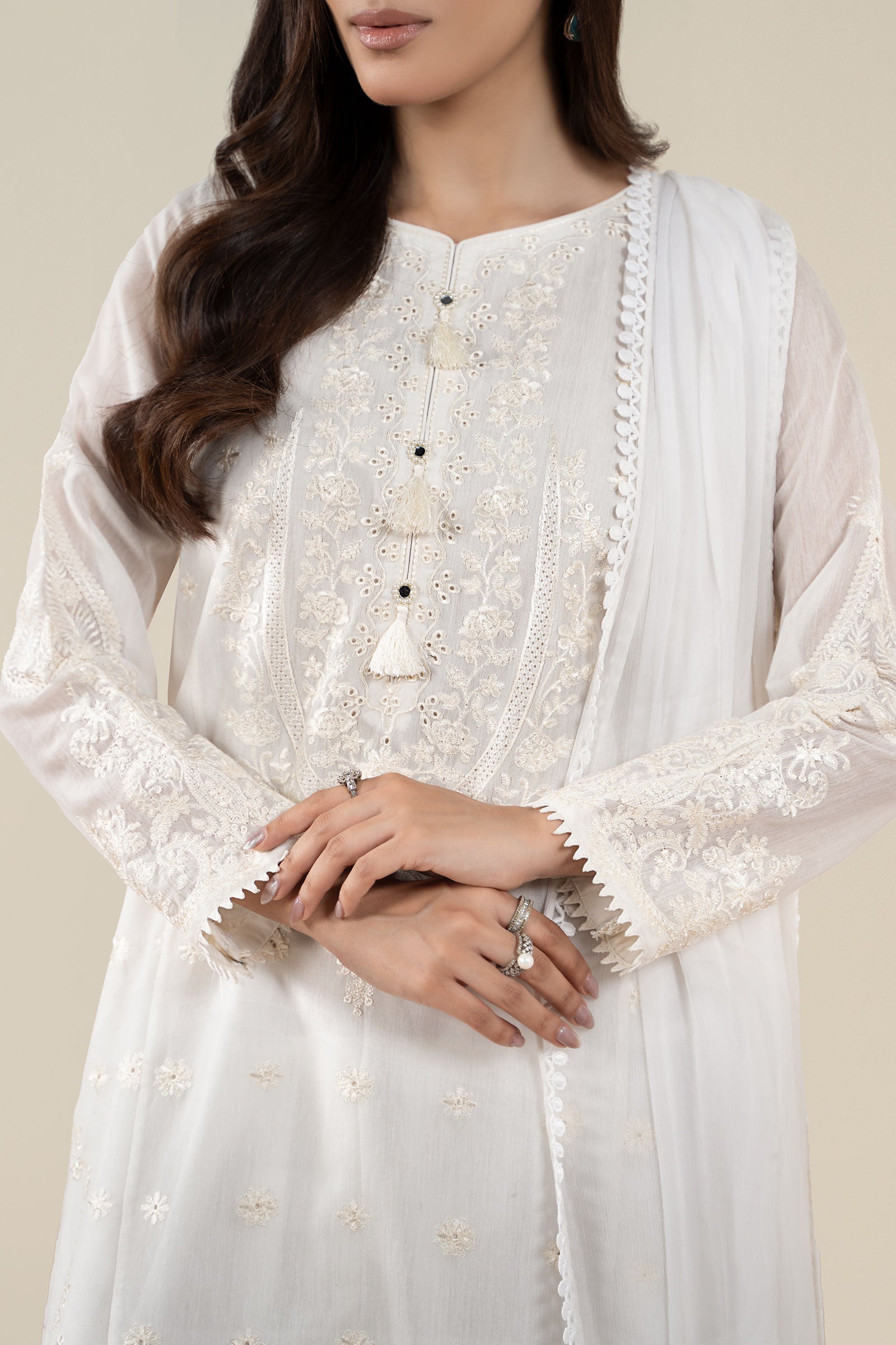 Maria B | Pre Fall 25 | Paper Cotton Suit 07 - Official Maria B - Agha Fabrics UK