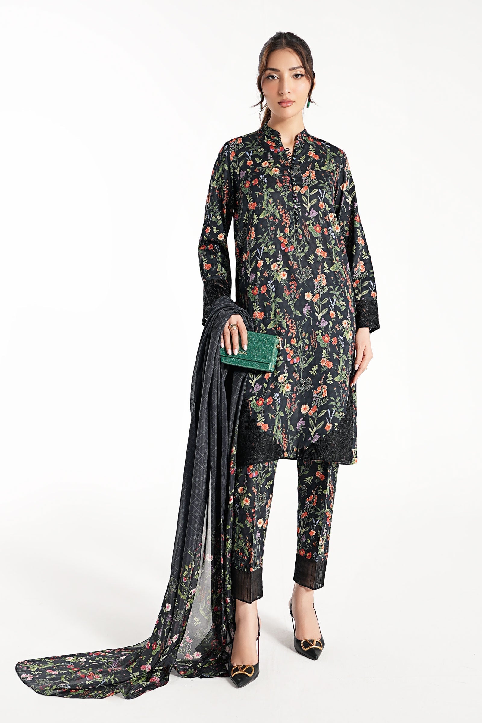 Maria B | Pre Fall Dresses | 3 Piece Embroidered Suit NN - Official Maria B - Agha Fabrics UK
