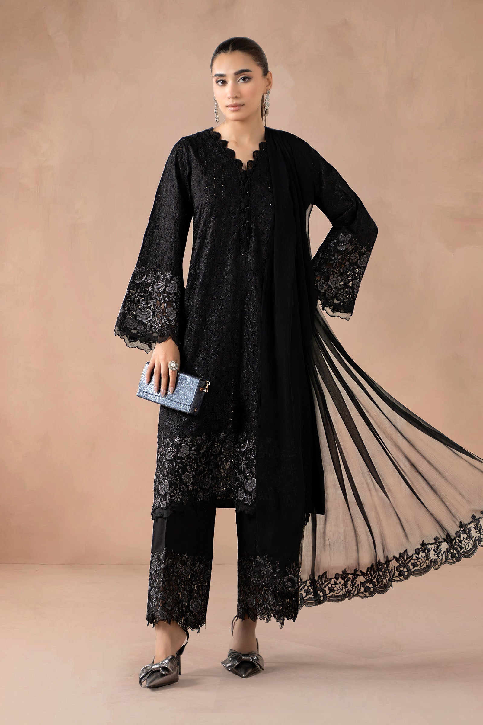 Maria B | Pre Fall Dresses | 3 Piece Embroidered Lawn Suit SS - Official Maria B - Agha Fabrics UK
