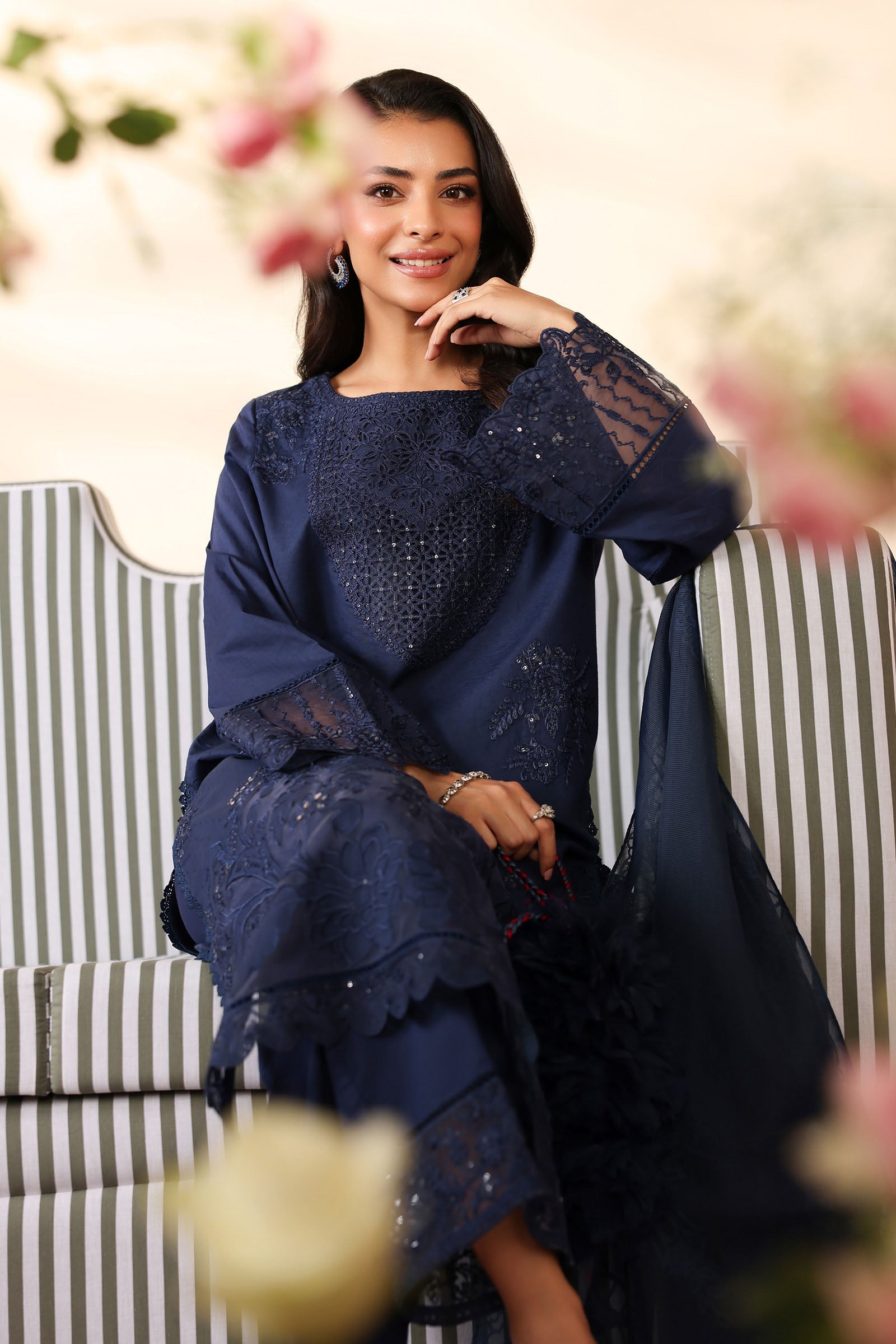 Maria B | Pre Fall 25 | Dobby Suit 12 - Official Maria B - Agha Fabrics UK