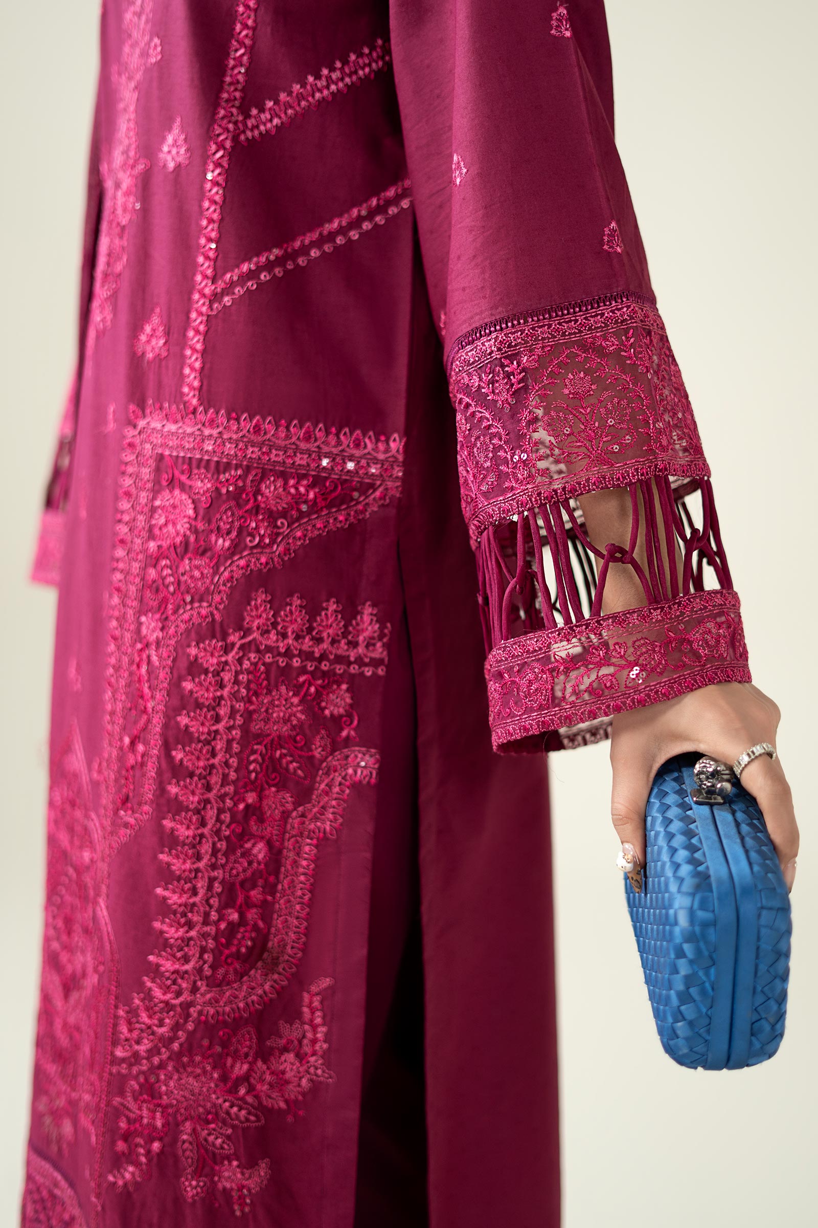 Maria B | Pre Fall Dresses | 3 Piece Embroidered Dobby Suit PP - Official Maria B - Agha Fabrics UK