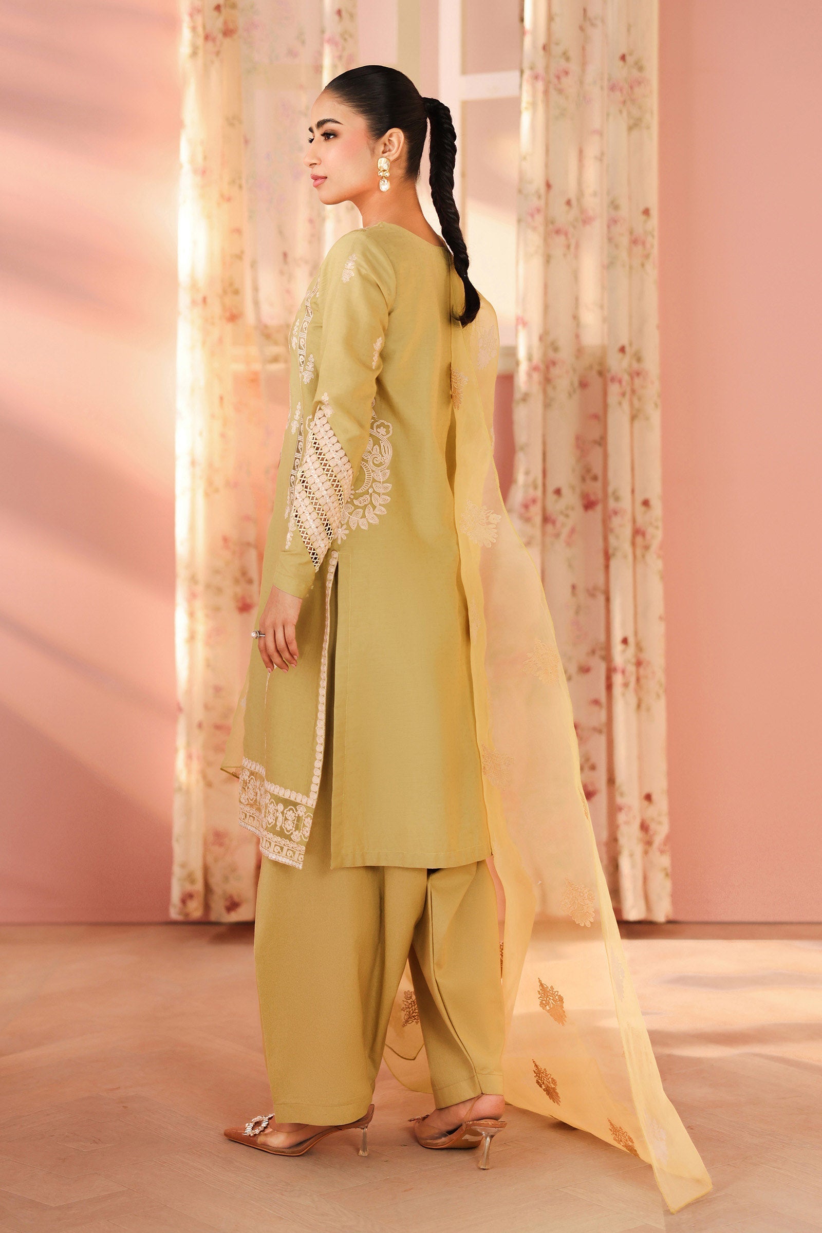 Maria B | Pre Fall Dresses | 3 Piece Embroidered Dobby Suit MM - Official Maria B - Agha Fabrics UK
