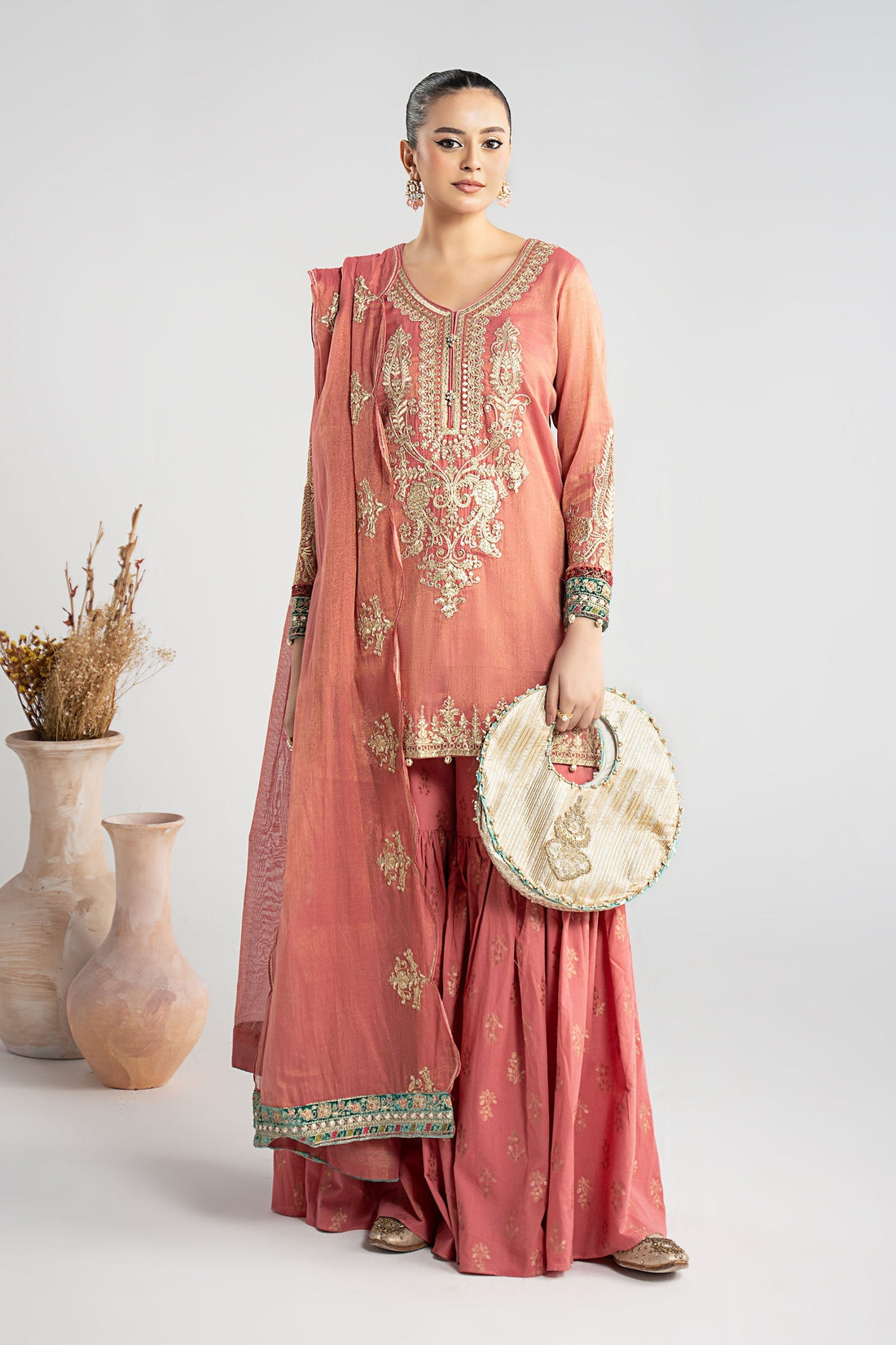 Maria B | Pre Fall Dresses | 3 Piece Embroidered Masoori Suit ZD - Official Maria B - Agha Fabrics UK