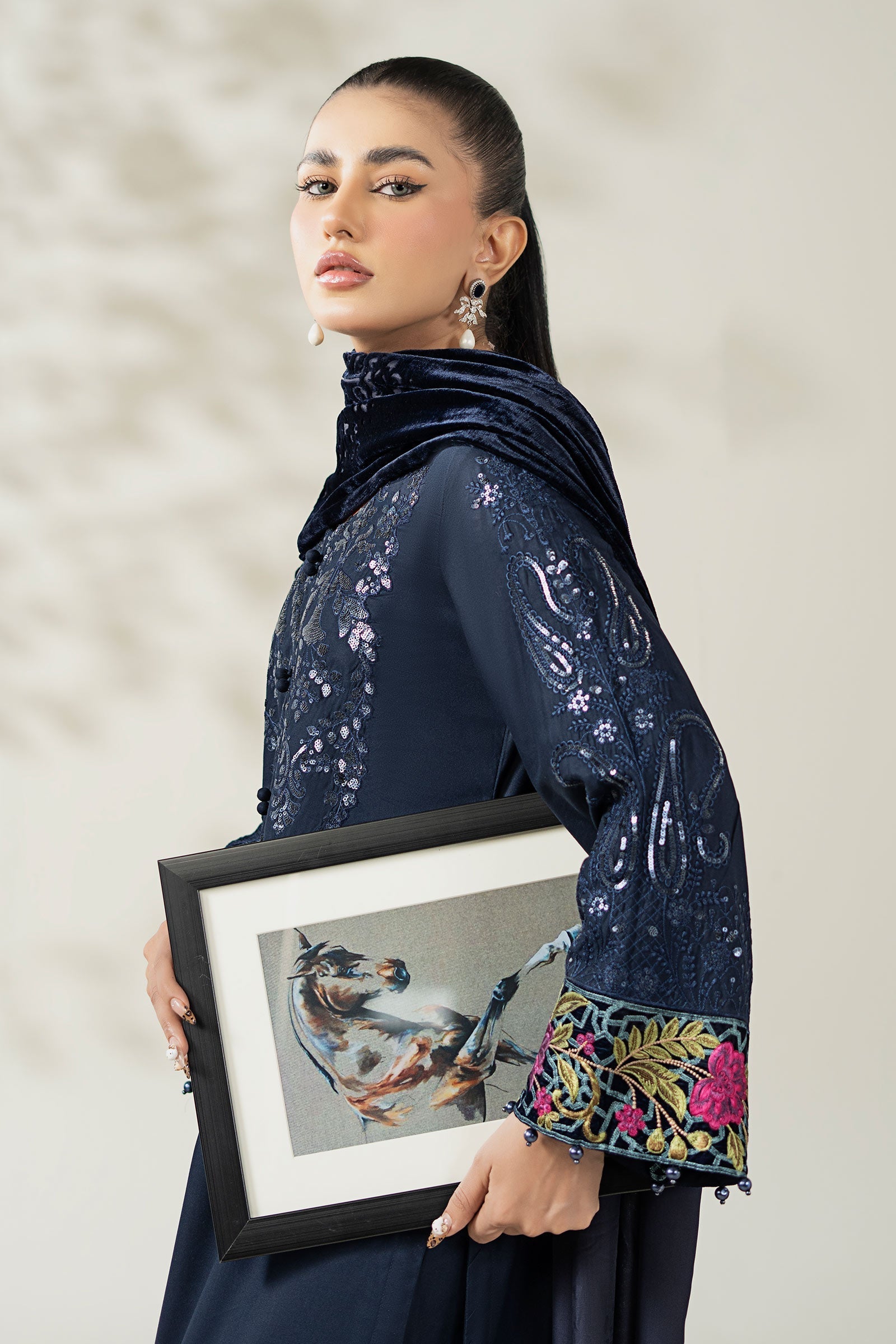 Maria B | Luxury Winte r Pret 25 | DW-W25-20-Blue