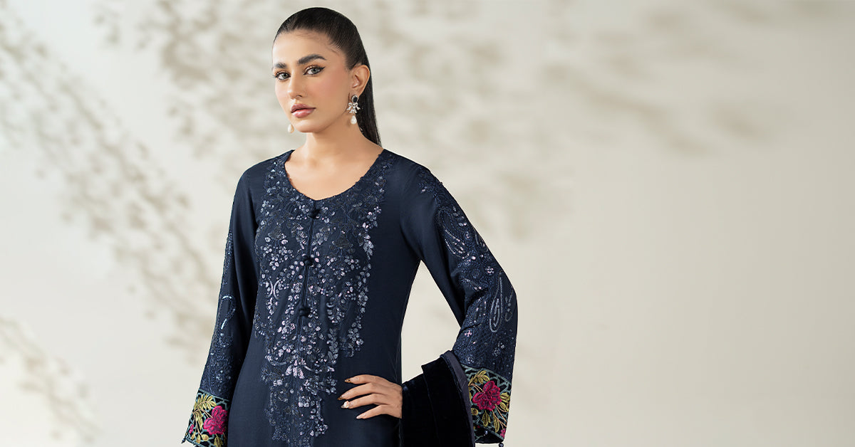 Maria B | Luxury Winte r Pret 25 | DW-W25-20-Blue