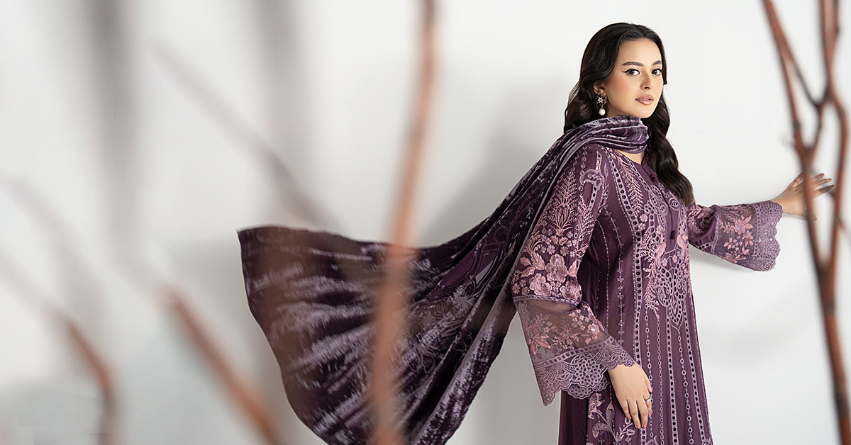 Maria B | Luxury Winter Pret 25 | DW-W25-24-Purple