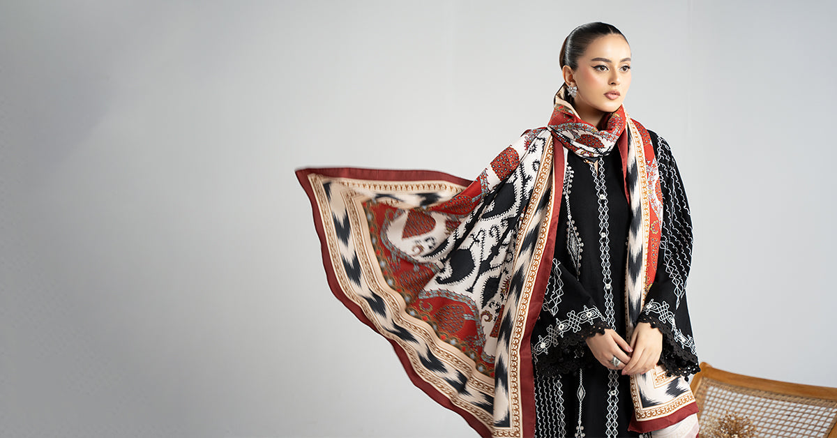 Maria B | Luxury Winter Pret 25 | DW-W25-51-Black