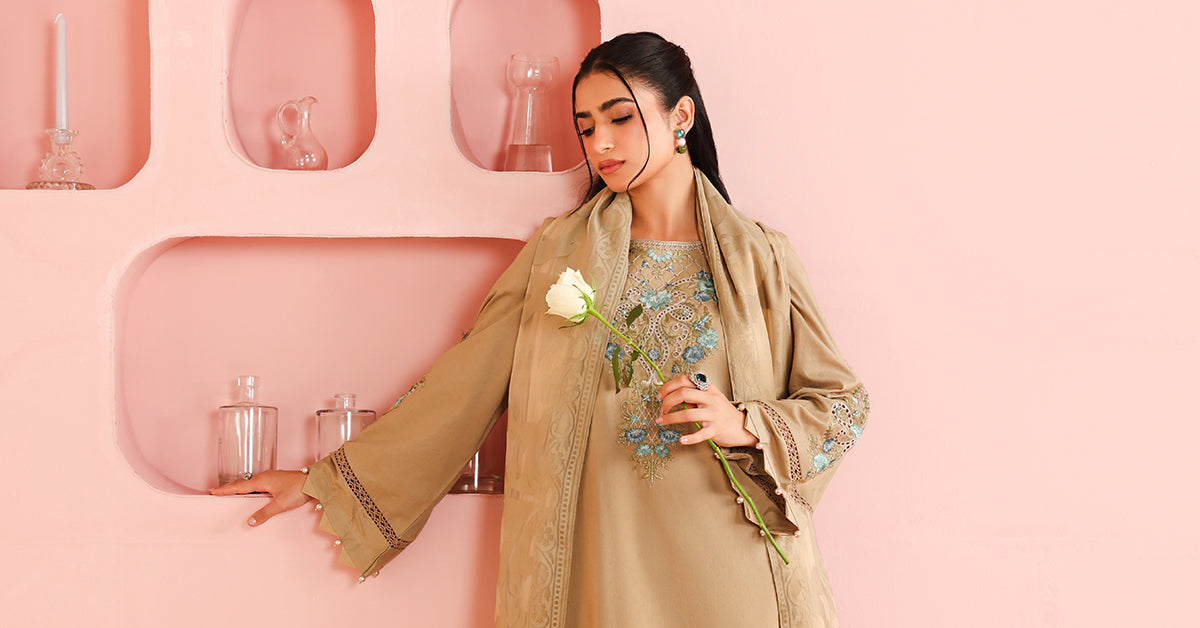 Maria B | Pre Fall 25 | Dobby Suit 15 - Official Maria B - Agha Fabrics UK