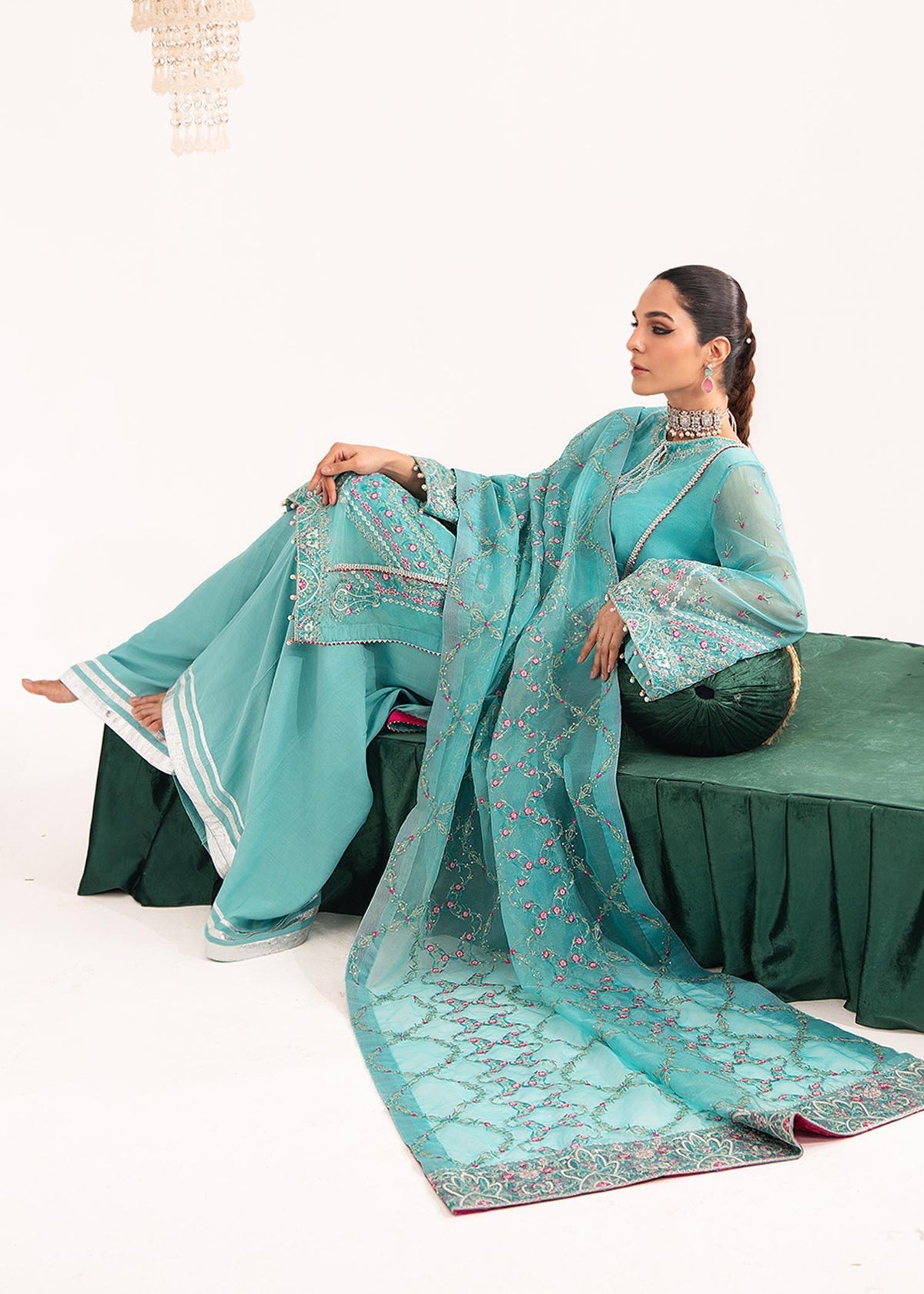 Dastoor | Sajni Luxury Eid Collection 24 | Gulnoor - Official Dastoor - Agha Fabrics UK