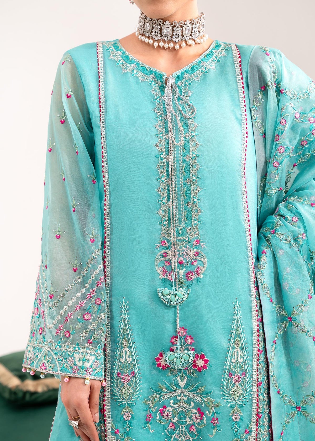 Dastoor | Sajni Luxury Eid Collection 24 | Gulnoor - Official Dastoor - Agha Fabrics UK