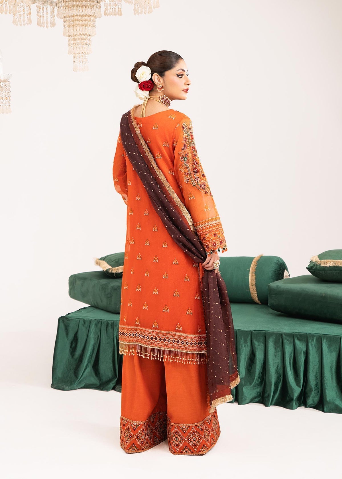 Dastoor | Sajni Luxury Eid Collection 24 | Ruby - Official Dastoor - Agha Fabrics UK