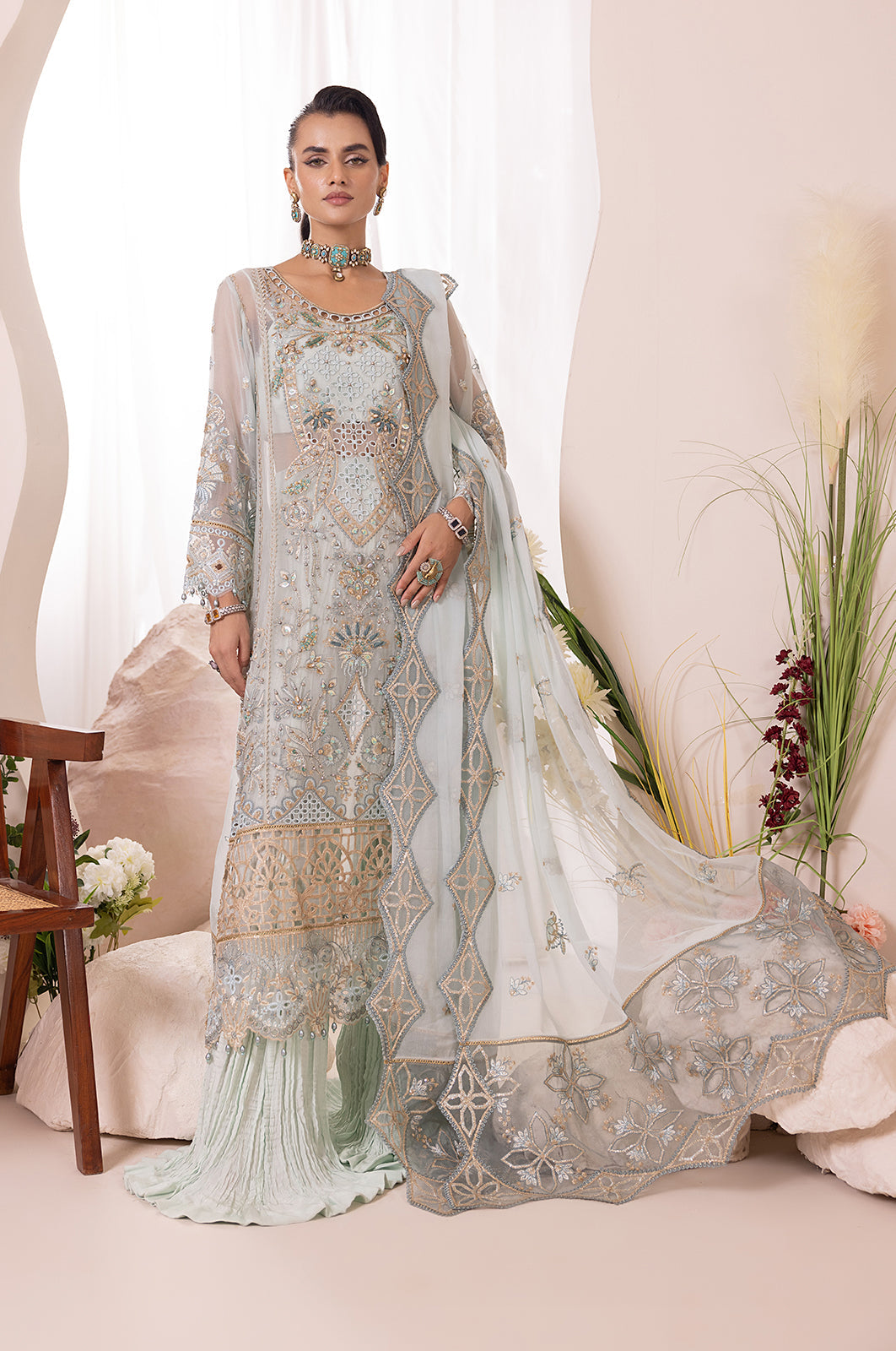 Diara Couture | Aaraish Formals | ASMAA - SF-13 - Official Diara Couture - Agha Fabrics UK