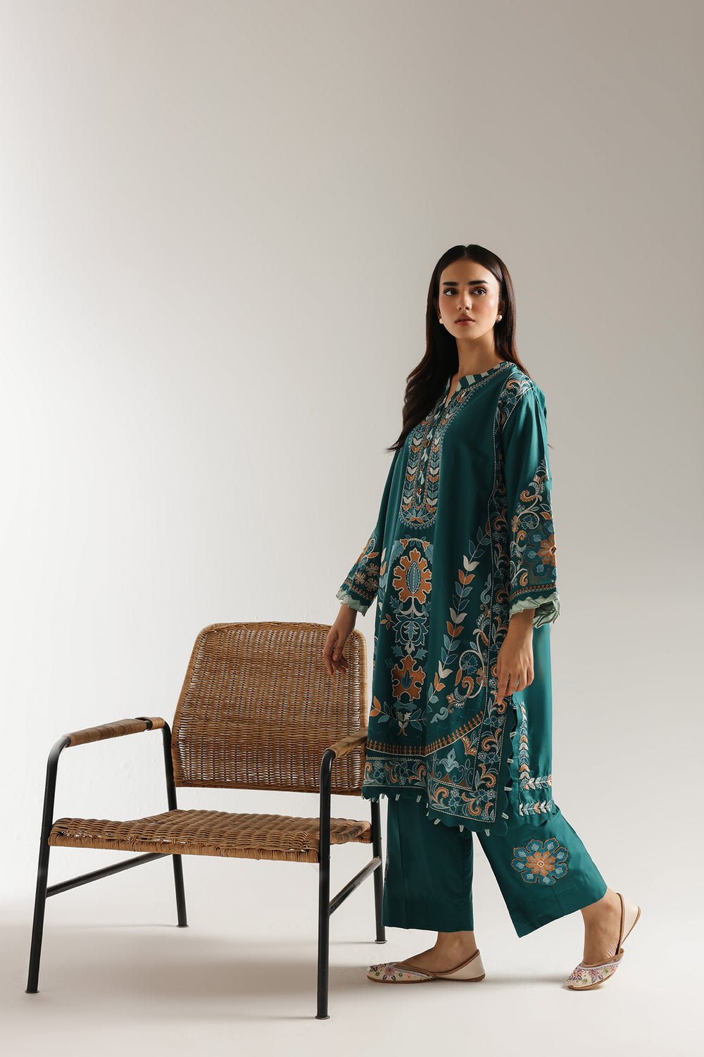 Ethnic | Rozana Collection 25 | Embroidered Dress 21A