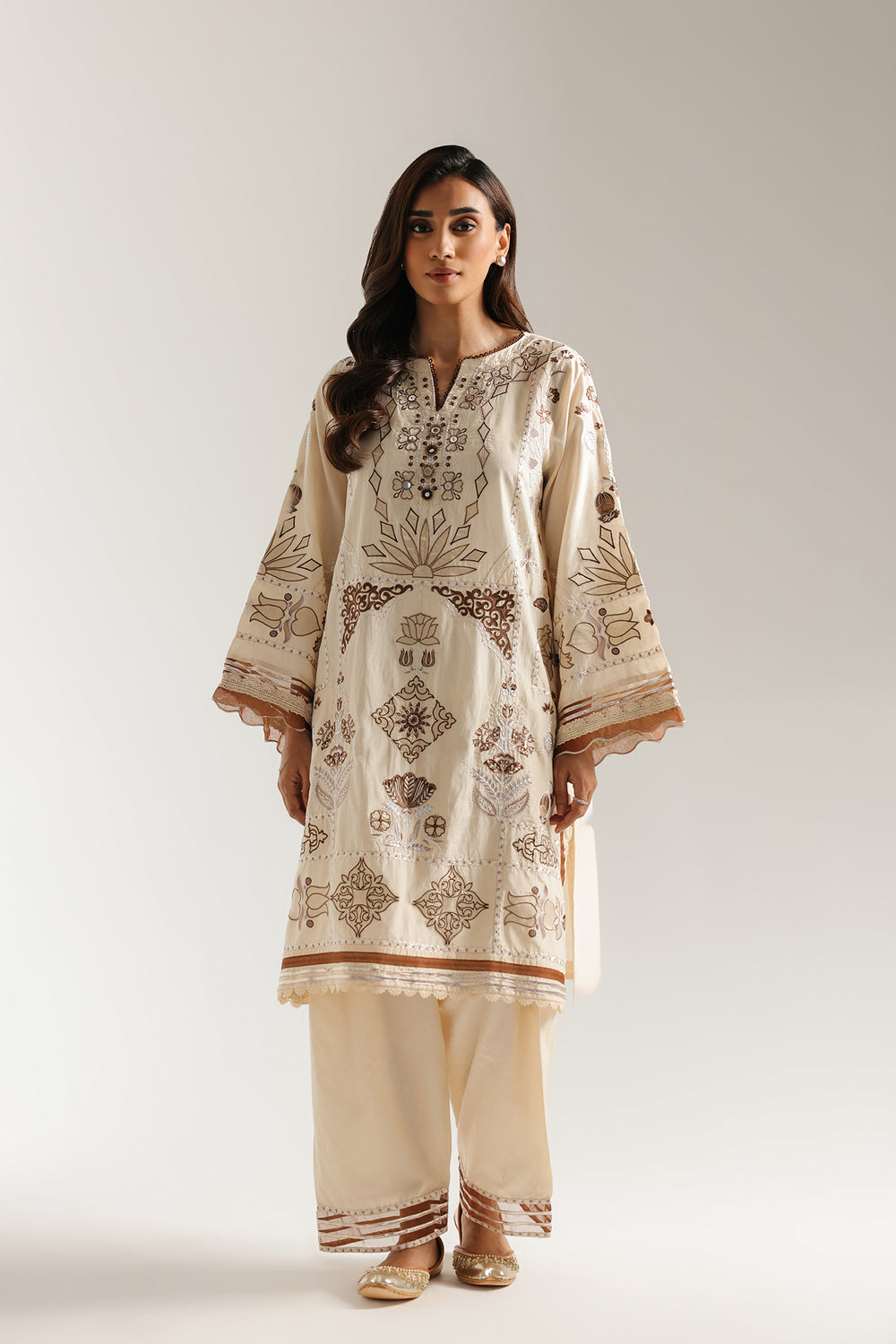 Ethnic | Rozana Collection 25 | Embroidered Dress 22A