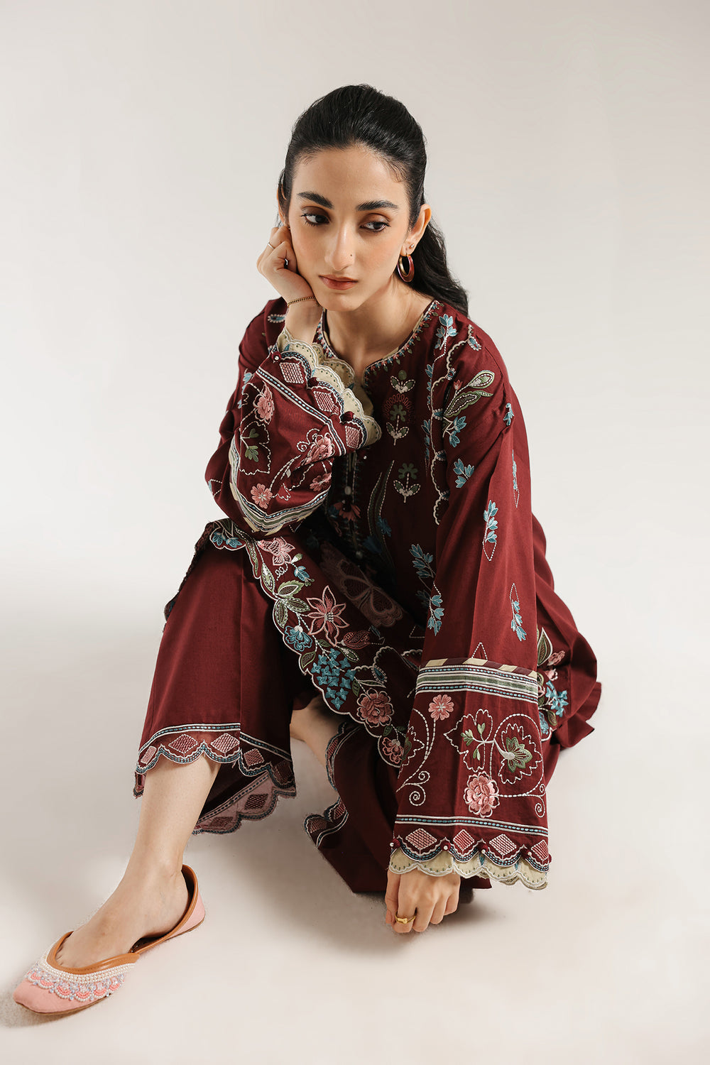 Ethnic | Rozana Collection 25 | Embroidered Dress 11A