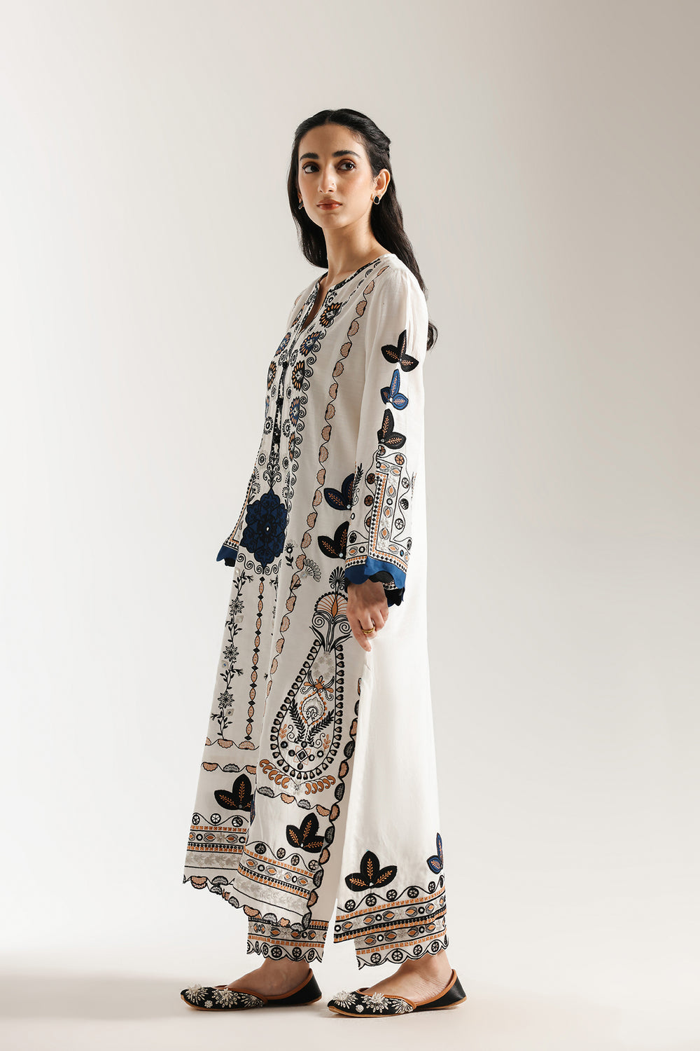 Ethnic | Rozana Collection 25 | Embroidered Dress 10A