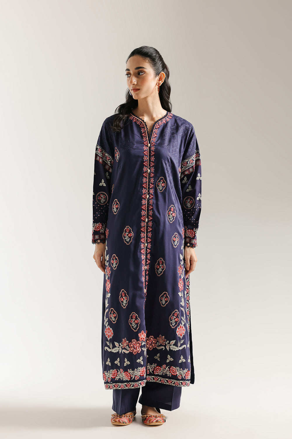 Ethnic | Rozana Collection 25 | Embroidered Dress 05A