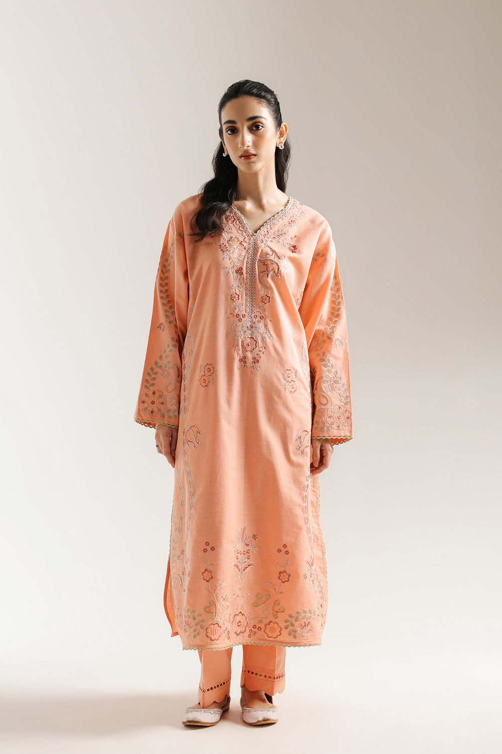 Ethnic | Rozana Collection 25 | Embroidered Dress 06A