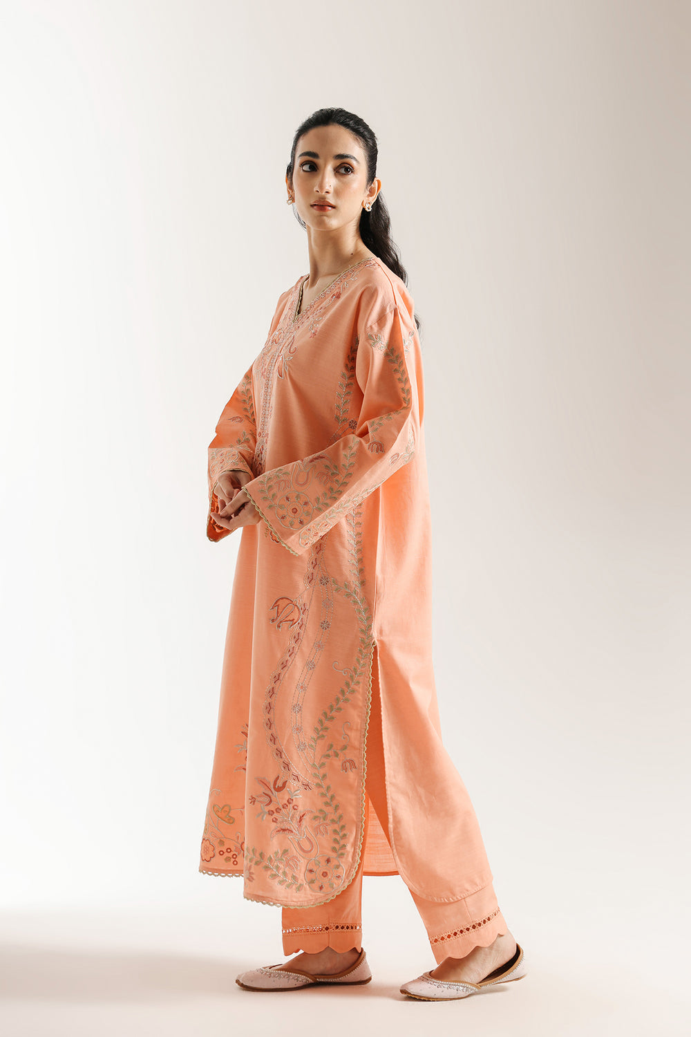 Ethnic | Rozana Collection 25 | Embroidered Dress 06A