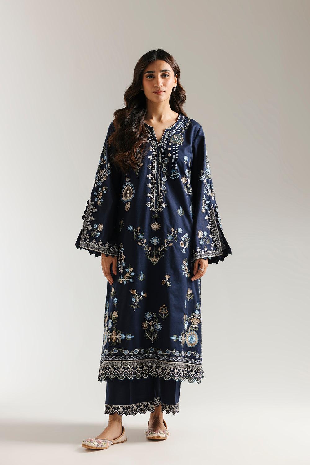 Ethnic | Rozana Collection 25 | Embroidered Dress 09A