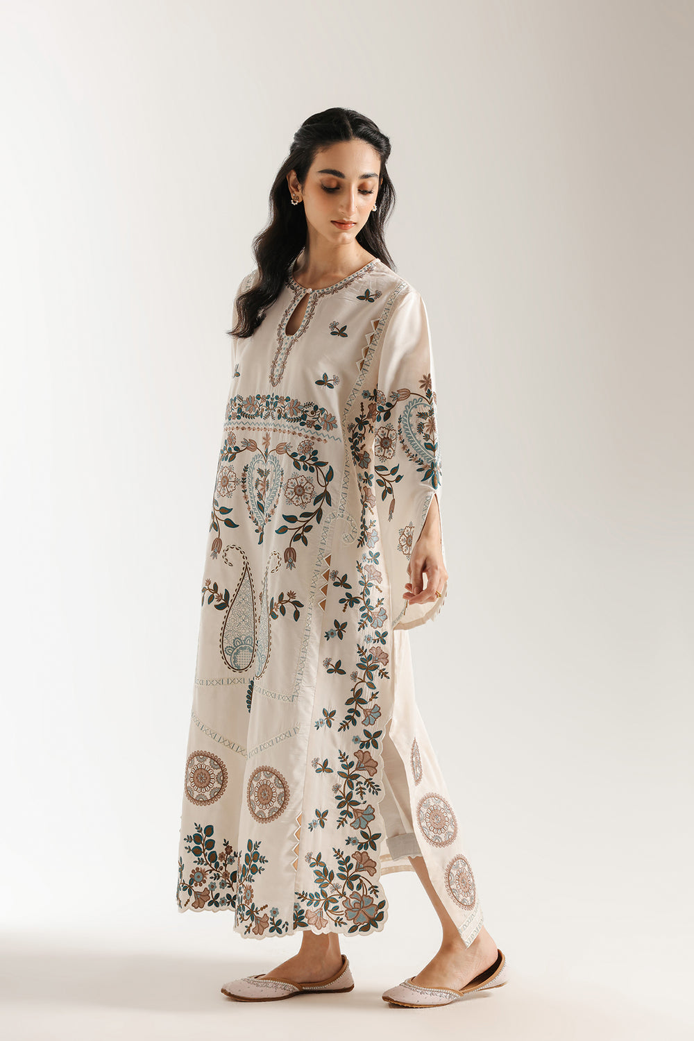 Ethnic | Rozana Collection 25 | Embroidered Dress 02A