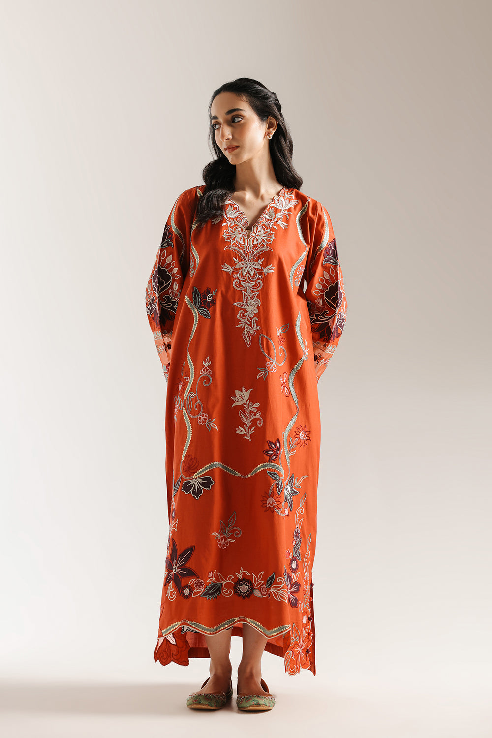 Ethnic | Rozana Collection 25 | Embroidered Dress 01A