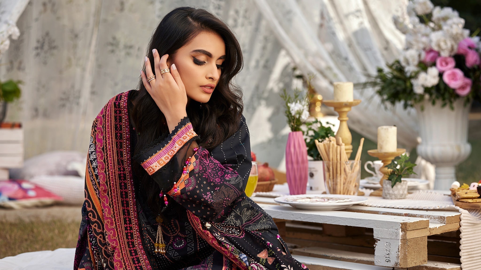 Ellena | Luxury Embroidered Collection | D09