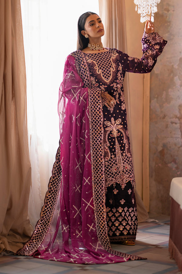 Emaan Adeel | Saanjh Velvet Collection 24 | Anika