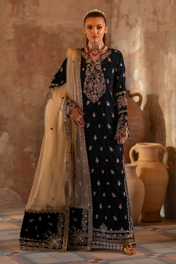 Emaan Adeel | Saanjh Velvet Collection 24 | Ishaan