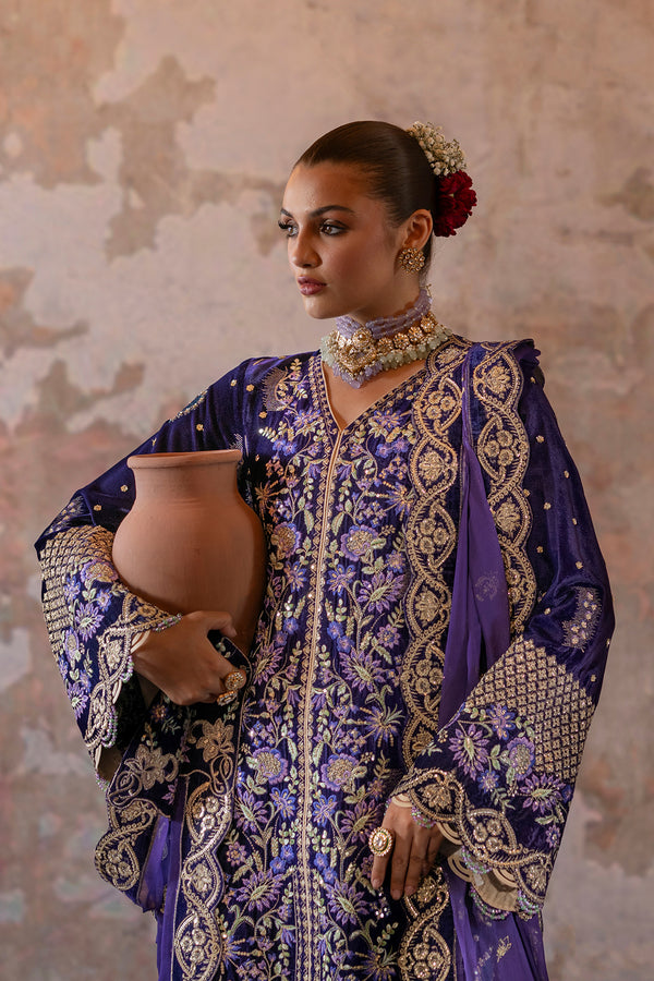 Emaan Adeel | Saanjh Velvet Collection 24 | Aroosh