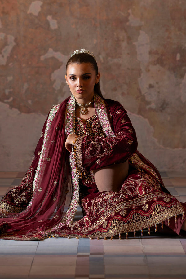 Emaan Adeel | Saanjh Velvet Collection 24 | Tara