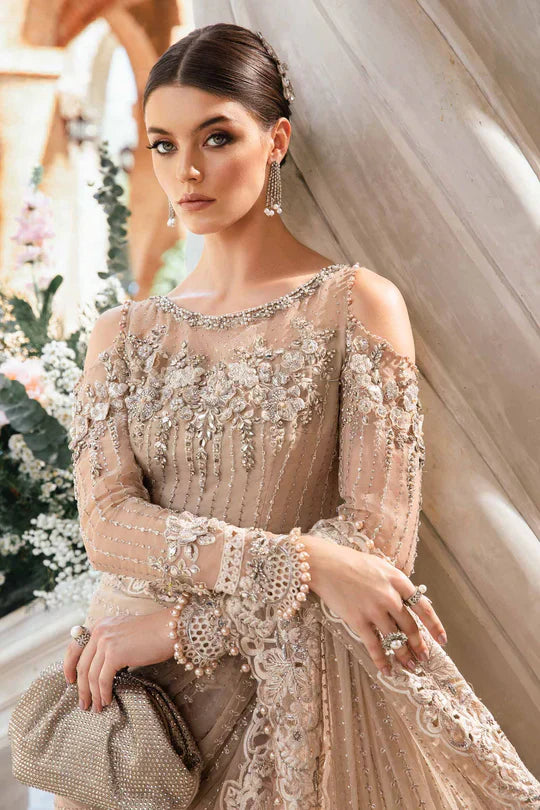 Maria B | Mbroidered Fabrics 2024 | BD-2801 -  Maria B Bridal -  Agha Fabrics