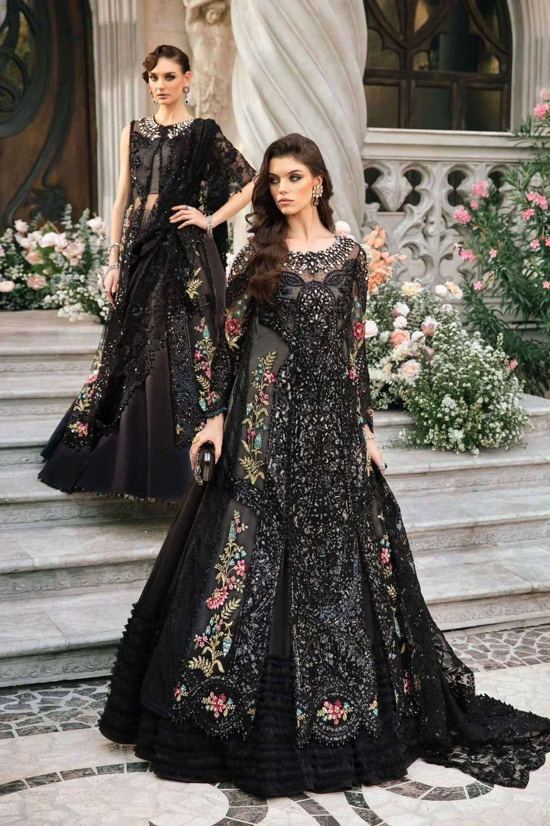 Maria B | Mbroidered Fabrics 2024 | BD-2802 -  Maria B Bridal -  Agha Fabrics