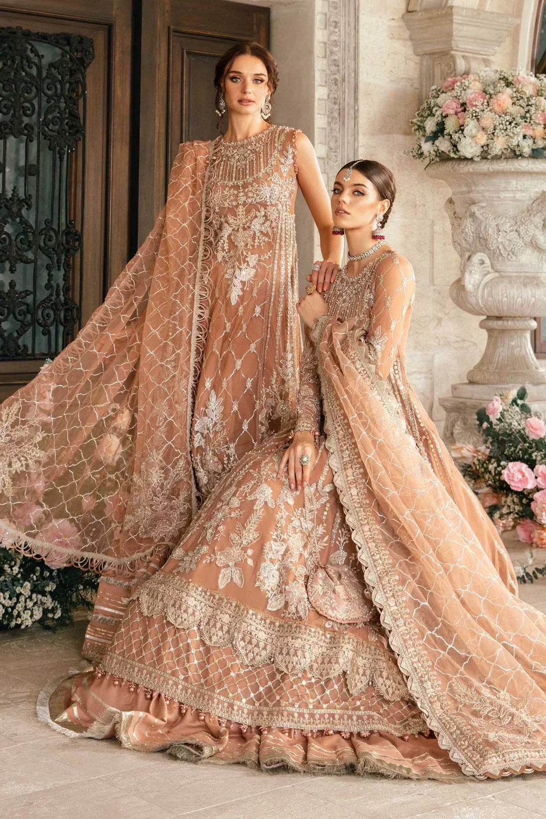 Maria B | Mbroidered Fabrics 2024 | BD-2804 -  Maria B Bridal -  Agha Fabrics