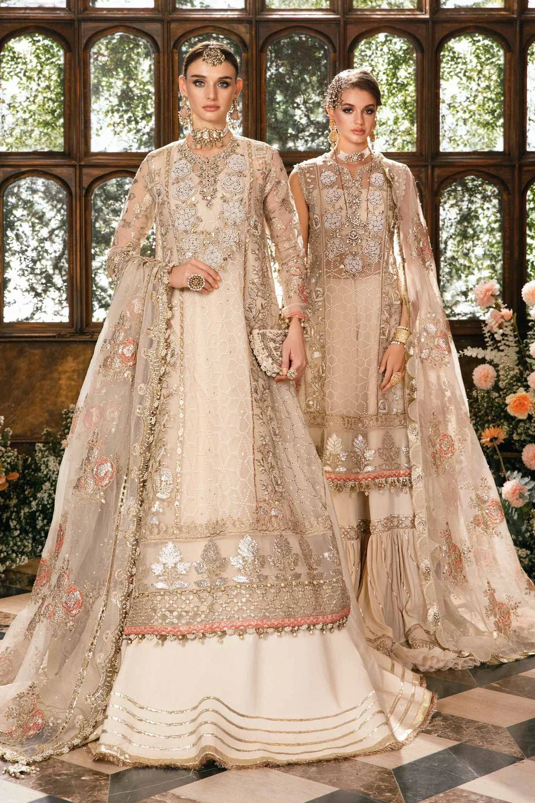 Maria B | Mbroidered Fabrics 2024 | BD-2805 -  Maria B Bridal -  Agha Fabrics