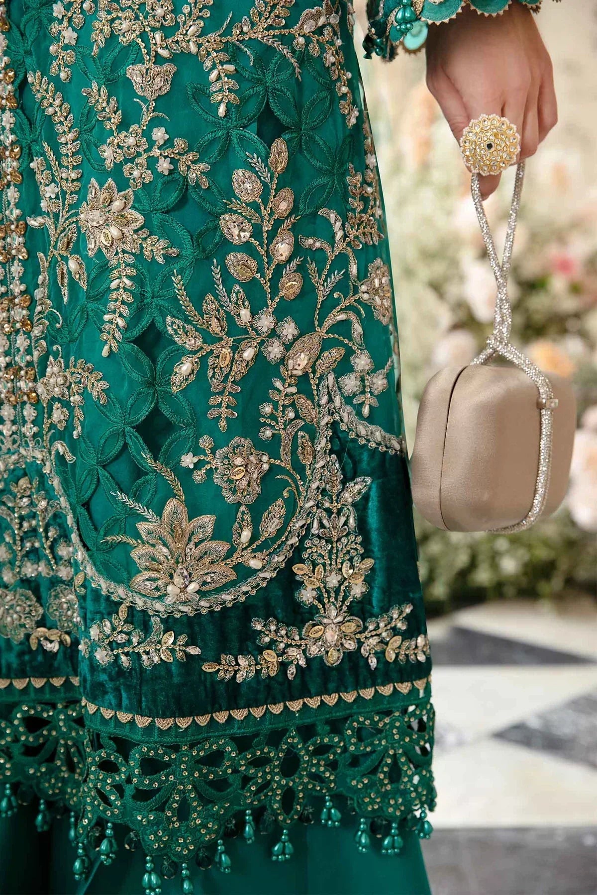 Maria B | Mbroidered Fabrics 2024 | BD-2806 -  Maria B Bridal -  Agha Fabrics