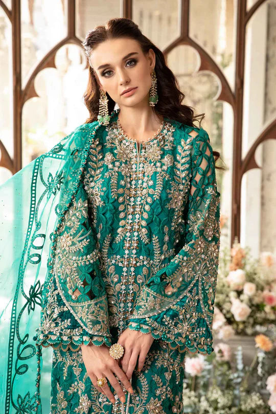 Maria B | Mbroidered Fabrics 2024 | BD-2806 -  Maria B Bridal -  Agha Fabrics