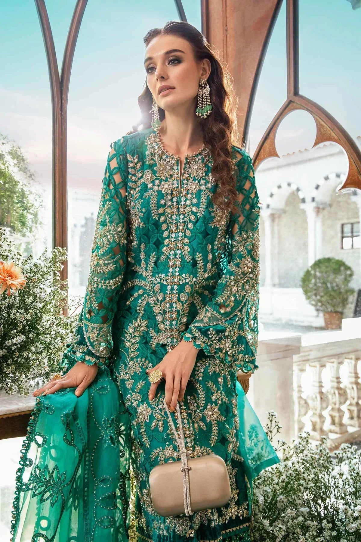 Maria B | Mbroidered Fabrics 2024 | BD-2806 -  Maria B Bridal -  Agha Fabrics