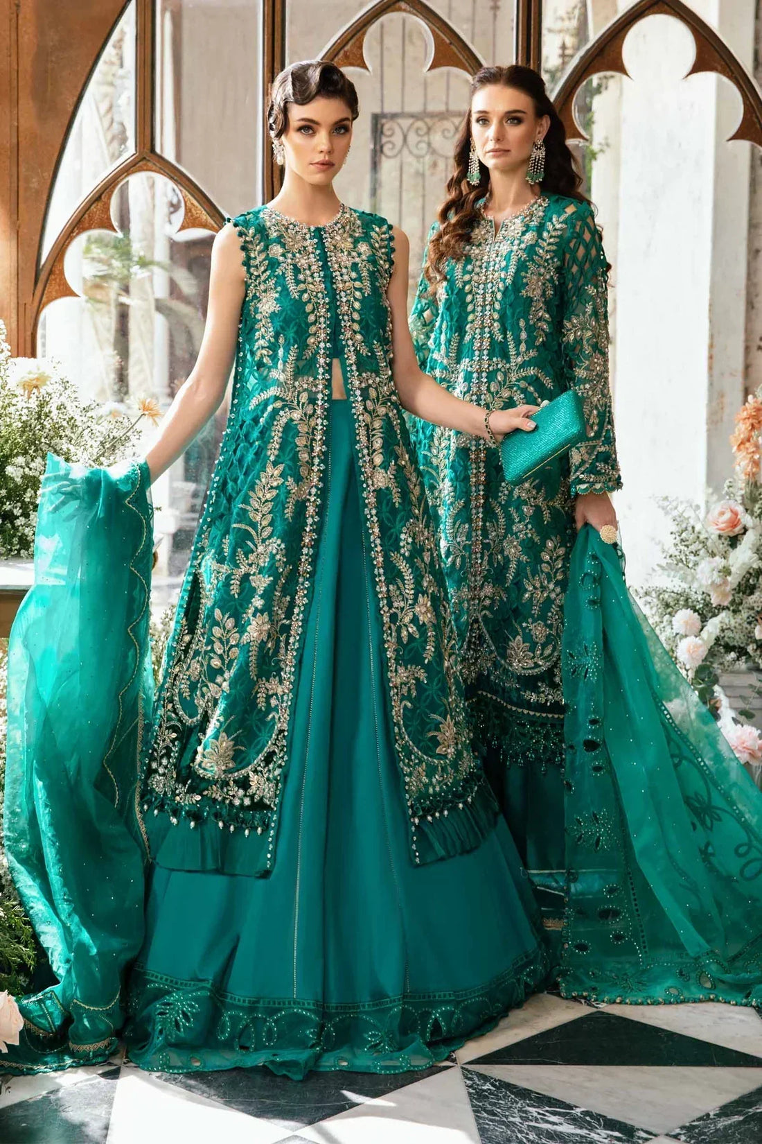 Maria B | Mbroidered Fabrics 2024 | BD-2806 -  Maria B Bridal -  Agha Fabrics