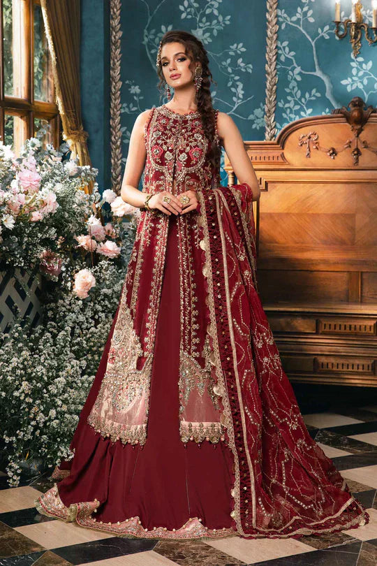 Maria B | Mbroidered Fabrics 2024 | BD-2807 -  Maria B Bridal -  Agha Fabrics