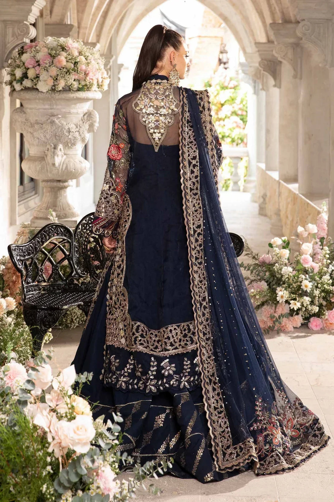 Maria B | Mbroidered Fabrics 2024 | BD-2808 -  Maria B Bridal -  Agha Fabrics