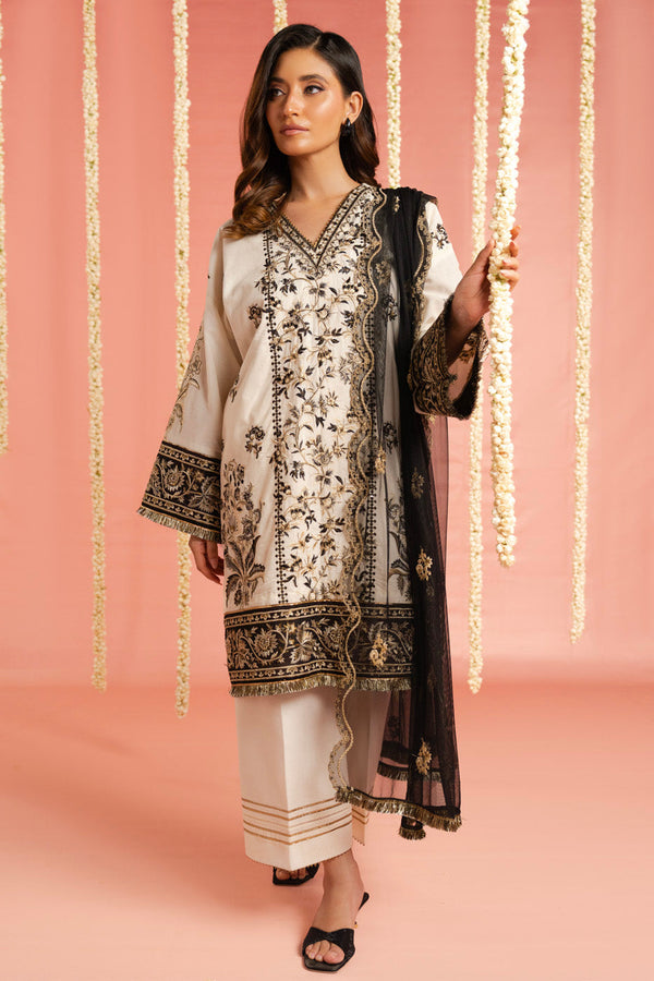 Al Karam | Festive Summer 25 | RTS | SHIRT, TROUSER & DUPATTA 01 - Official Al Karam - Agha Fabrics UK