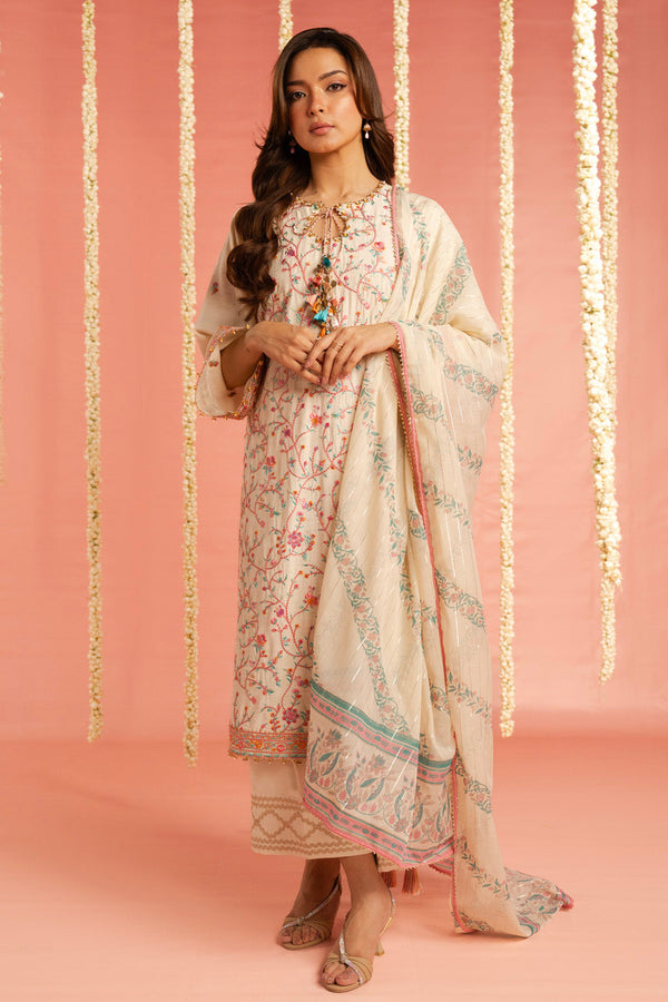 Al Karam | Festive Summer 25 | RTS | SHIRT, TROUSER & DUPATTA 03 - Official Al Karam - Agha Fabrics UK