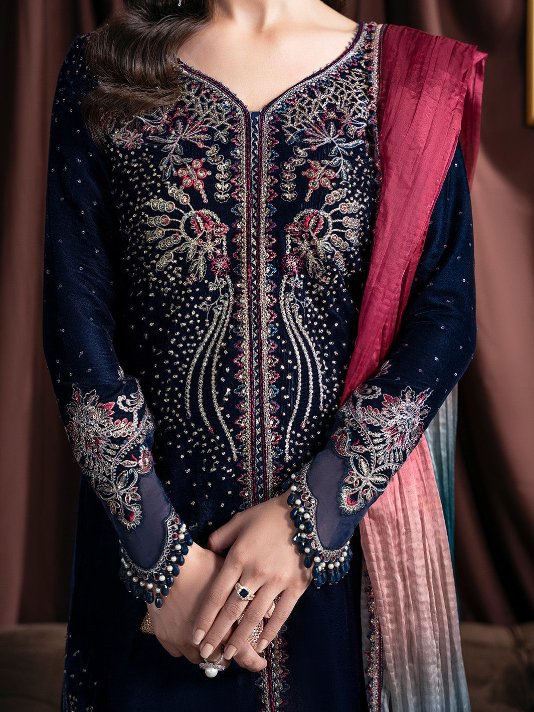 Faiza Faisal | Solene Luxury Velvets | ECLAT - Official Faiza Faisal - Agha Fabrics UK