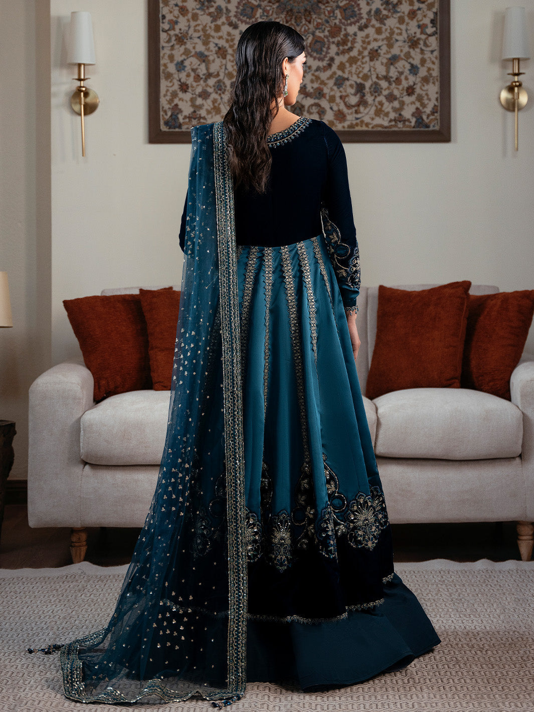 Faiza Faisal | Solene Luxury Velvets | CELESTINE - Official Faiza Faisal - Agha Fabrics UK